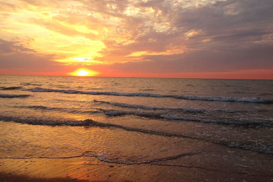 Evening ocean twilight
