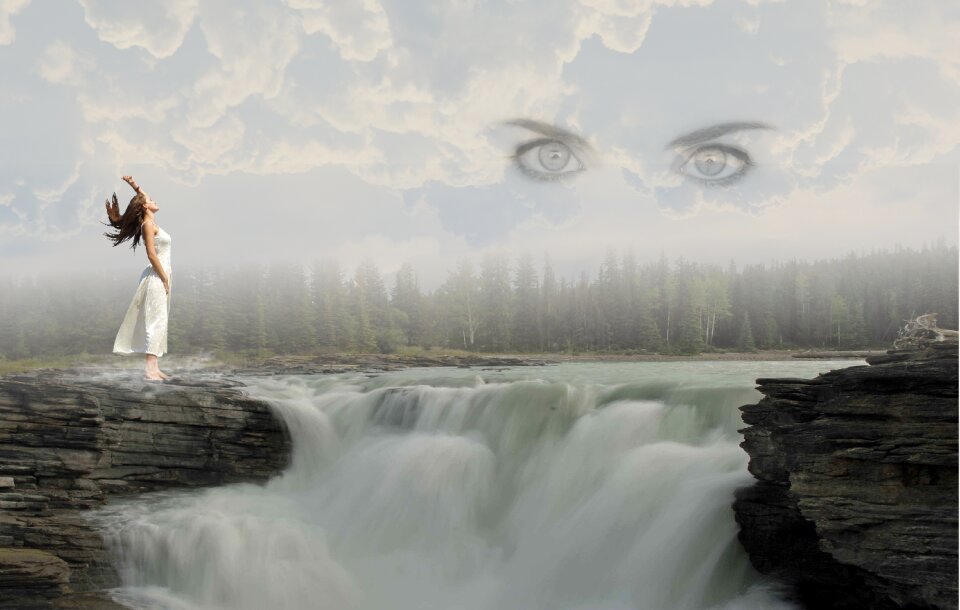 Waterfall movement nature
