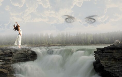 Waterfall movement nature