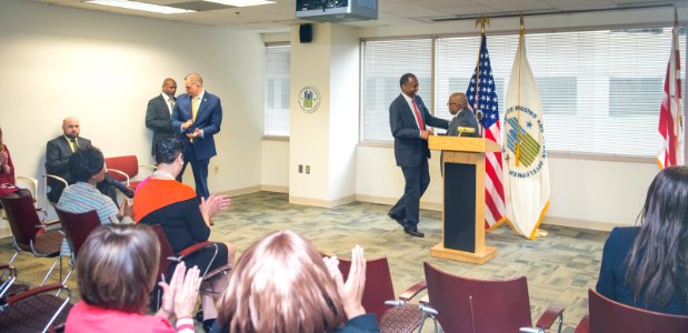 Secretary Cason visits HUD DC Field Office (39967040304)