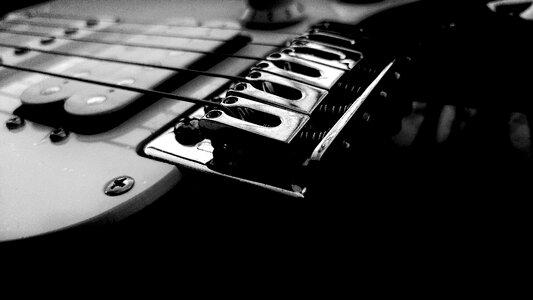 Musical black music black guitar photo