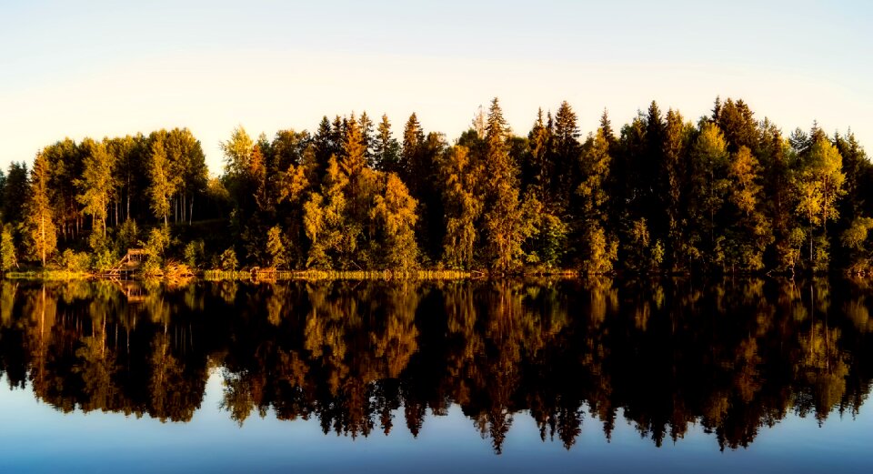 Reflections panorama landscape photo