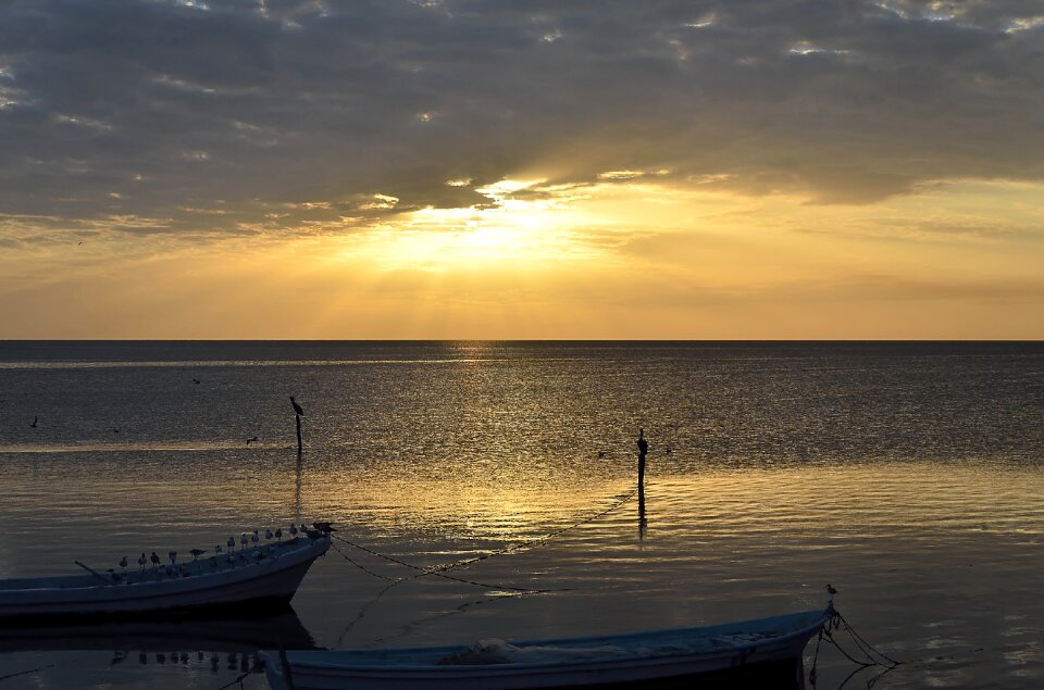 Sunset waters dawn