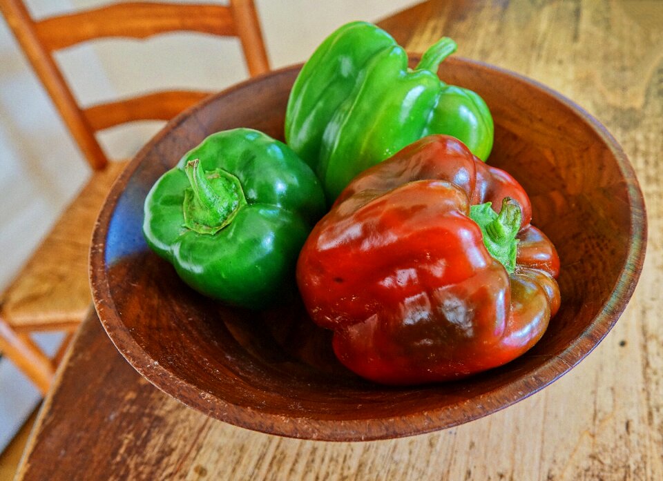 Cooking vegetable pepper