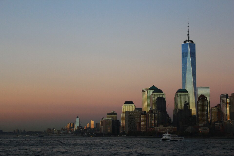 Sky sunset city