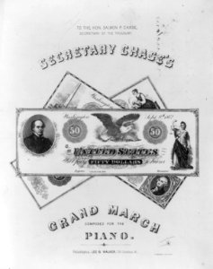Secretary Chase's Grand March, composed for the piano LCCN2001701549