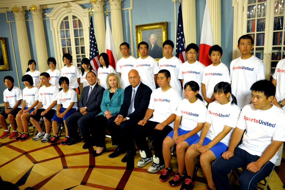 Secretary Clinton Meets With MLB Hall of Famer Cal Ripken, Jr., Japanese Youth Baseball and Softball Players, and Four Coaches