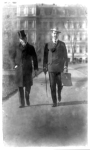 Secretary John Hay walking with his son LCCN90705917