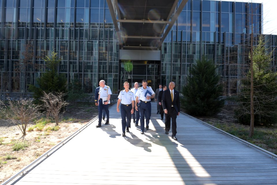 Secretary Johnson meets with USCG Headquarters Employees (25426944784)