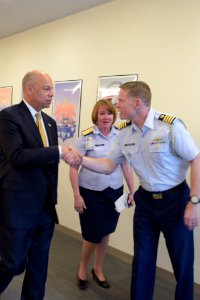 Secretary Johnson meets with USCG Headquarters Employees (25758780500)