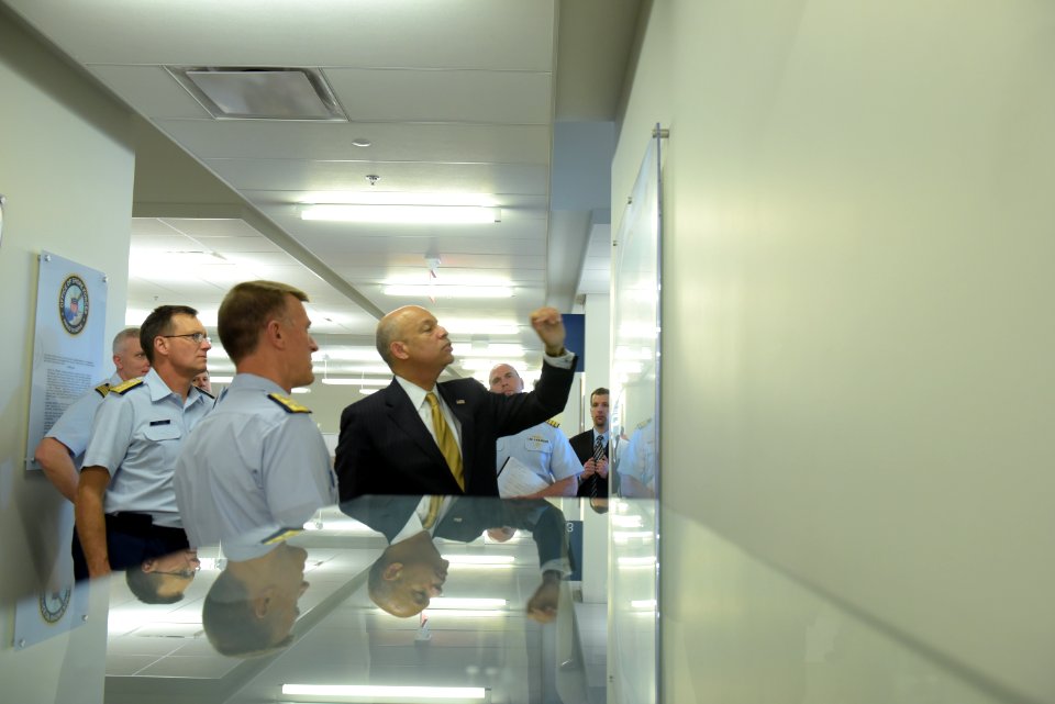Secretary Johnson meets with USCG Headquarters Employees (25939236312)