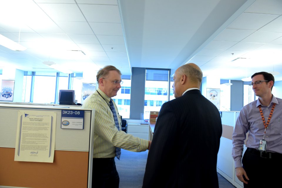 Secretary Johnson meets with USCG Headquarters Employees (25939246162)