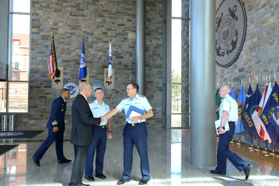 Secretary Johnson meets with USCG Headquarters Employees (26005660016)