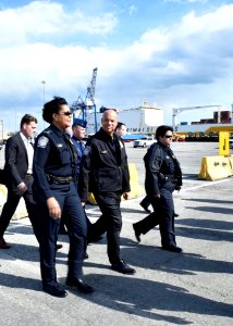 Secretary Johnson Visits CBP USCG Employees at Port of Baltimore (25936673442)
