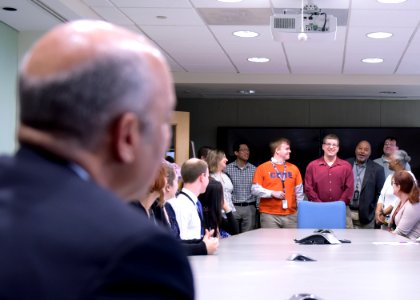 Secretary Johnson Visits with TSA Employees (26233849475)