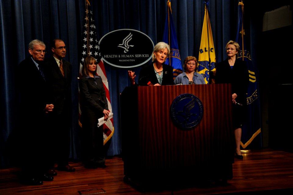 Secretary Kathleen Sebelius announces that the Consumer Assistance grants under the Affordable Care Act have been awarded to 35 states, the District of Columbia, and four territories