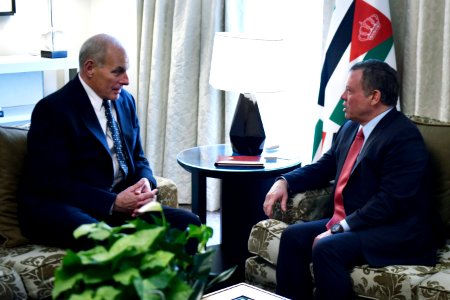 Secretary Kelly Meets with King Abdullah II of Jordan (32727491516)