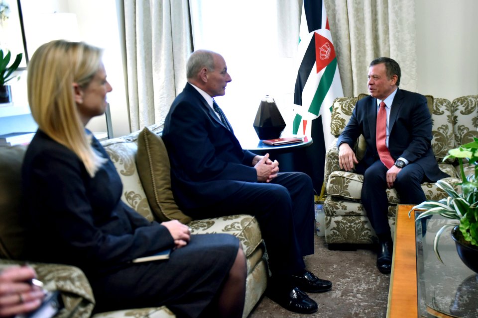 Secretary Kelly Meets with King Abdullah II of Jordan (32768655975)