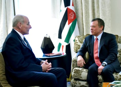 Secretary Kelly Meets with King Abdullah II of Jordan (31954405243)