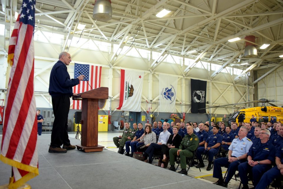 Secretary Kelly Meets with USCG Sector San Diego Personnel (32917670865)