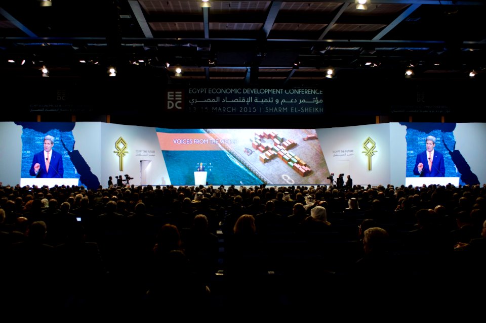 Secretary Kerry Addresses Audience of Several Thousand Attending Egyptian Development Conference in Sharm el-Sheikh