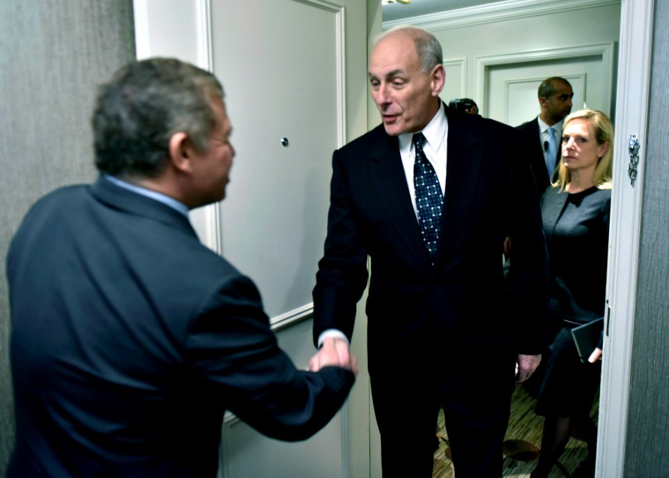 Secretary Kelly Meets with King Abdullah II of Jordan (32727492886)