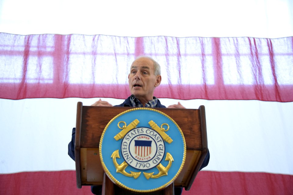 Secretary Kelly Meets with USCG Sector San Diego Personnel (32917677775)