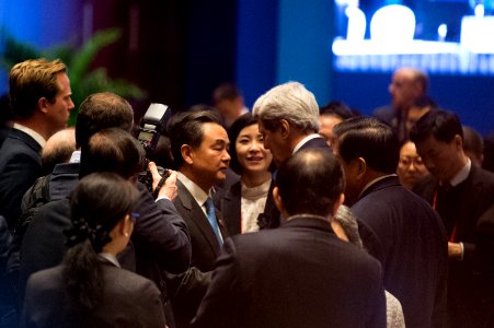 Secretary Kerry Greets Chinese Foreign Minister Wang Yi - Flickr - East Asia and Pacific Media Hub photo