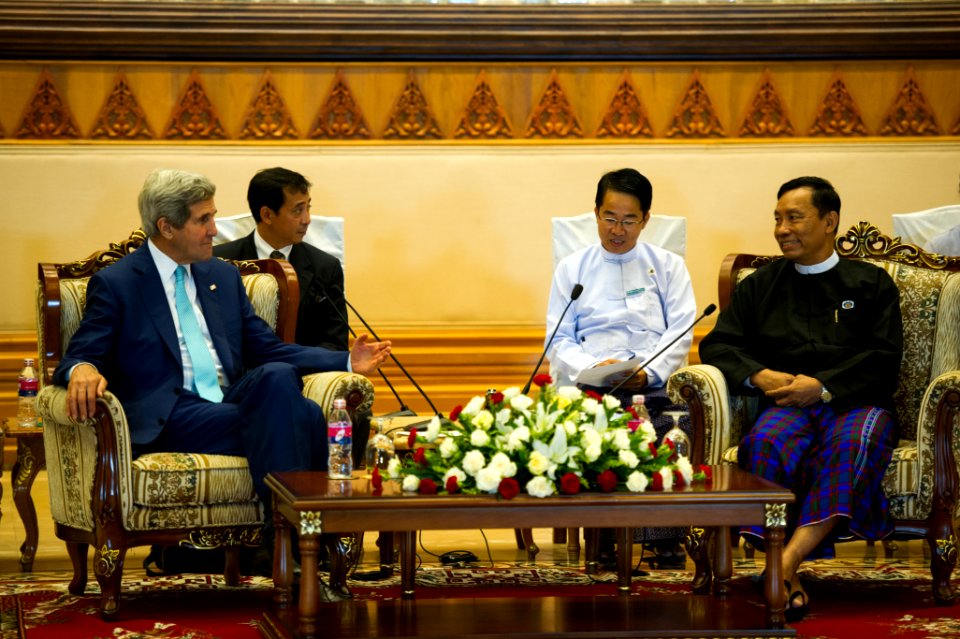 Secretary Kerry Meets Burmese Parliamentary Speaker Shwe Mann - Flickr - East Asia and Pacific Media Hub (1)