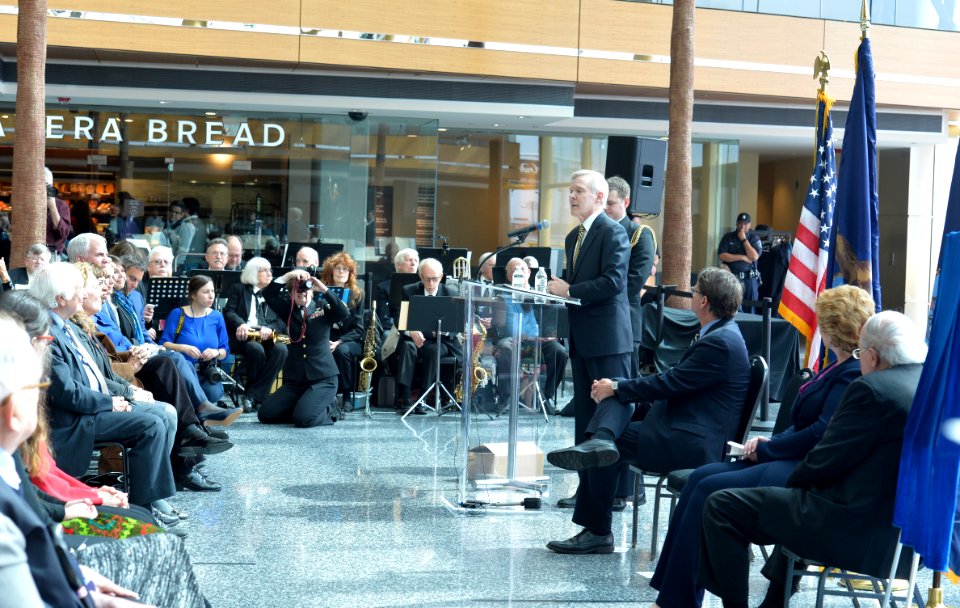 Secretary Mabus Names Next Destroyer Carl M. Levin at Detroit Ceremony 160411-N-SQ656-689