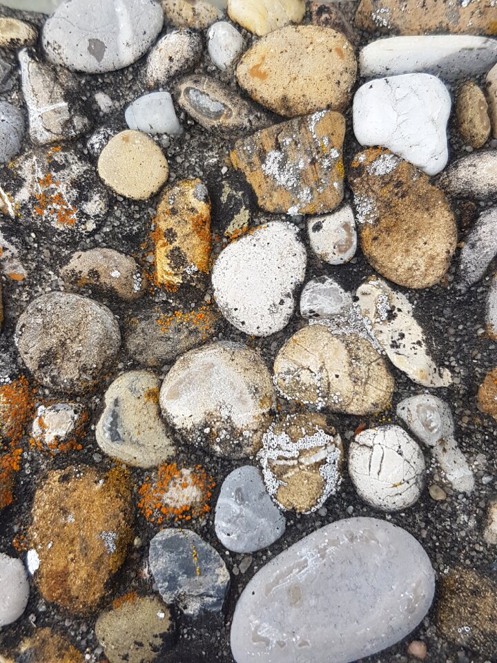 Plate stones pebble