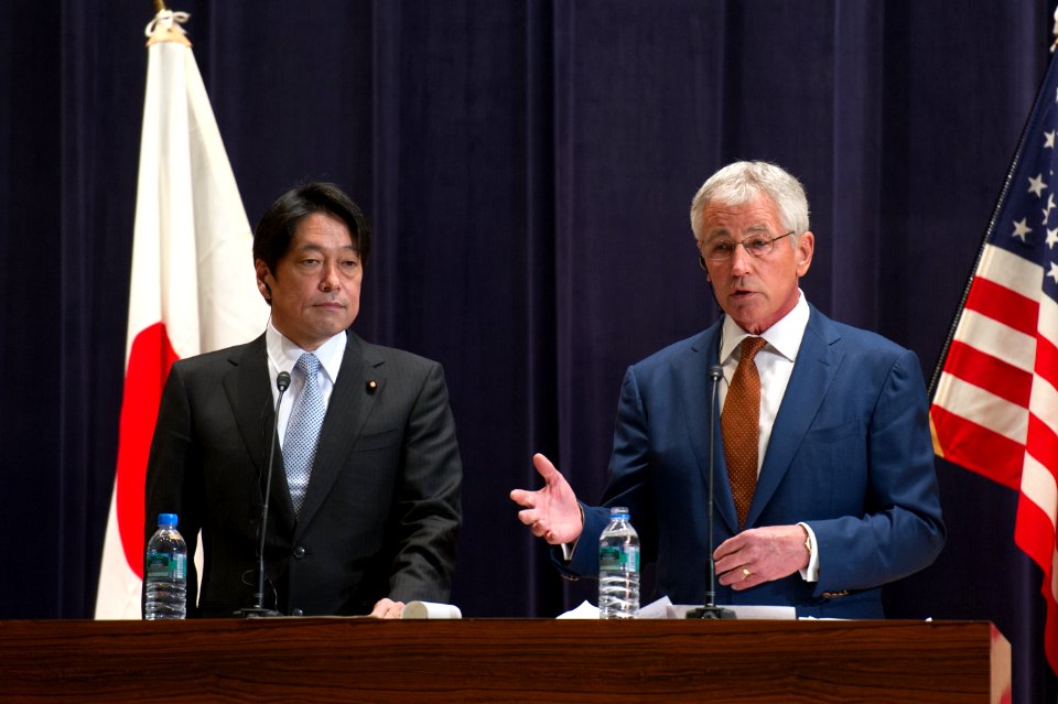 Secretary of Defense Hagel at Joint Press Conference in Tokyo - Flickr - East Asia and Pacific Media Hub