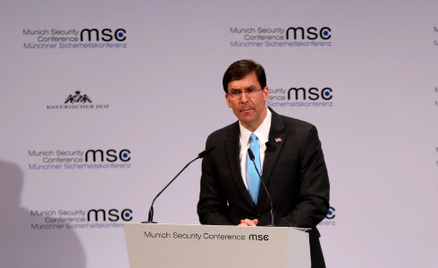 Secretary of Defense Mark Esper speaks at the MSC 2020 (49557419542)