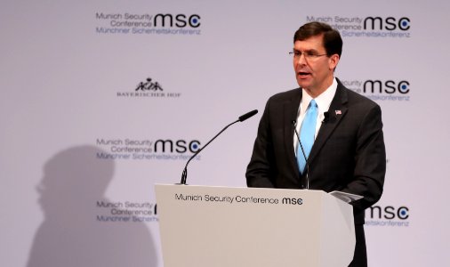 Secretary of Defense Mark Esper speaks at the MSC 2020 (49557419457)