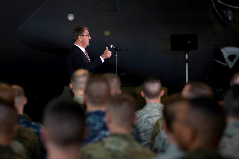 Secretary of defense visits JBLM 160304-N-JY507-092