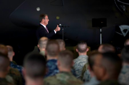 Secretary of defense visits JBLM 160304-N-JY507-092