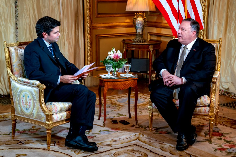 Secretary of State Michael R. Pompeo With Laureano Perez Izquierdo of Infobae - 48332940897