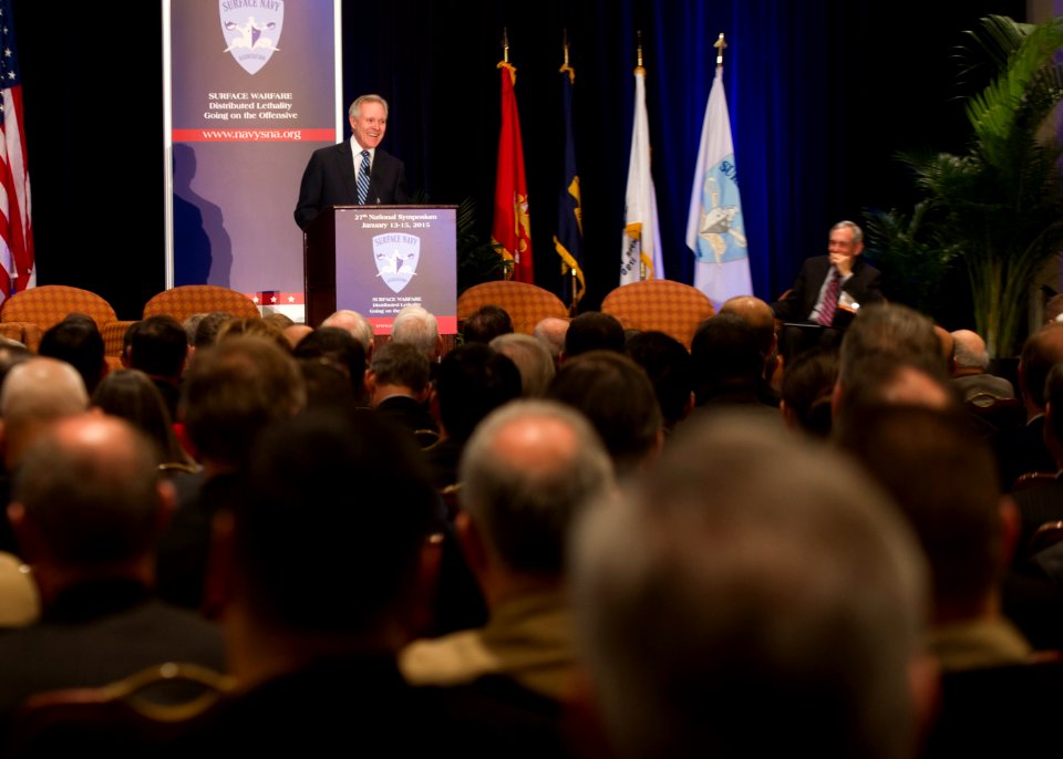 Secretary of the Navy Ray Mabus delivers remarks at the 27th annual Surface Navy Association Symposium. (15674036393)