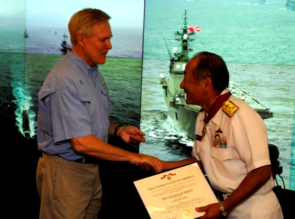 Secretary of the Navy presents awards to JMSDF leaders 120716-N-XG305-128