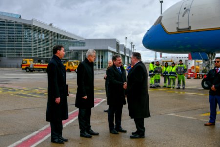 Secretary Pompeo Arrives in Bratislava