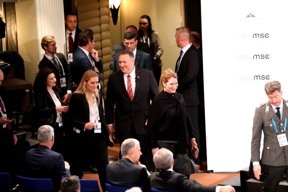 Secretary Pompeo arrives at the MSC 2020 (49557346222)