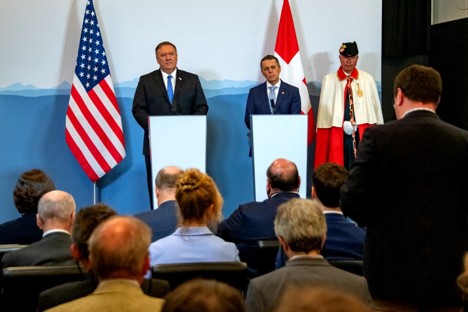 Secretary Pompeo Holds Press Availability with Swiss Foreign Minister Cassis - 47991317783