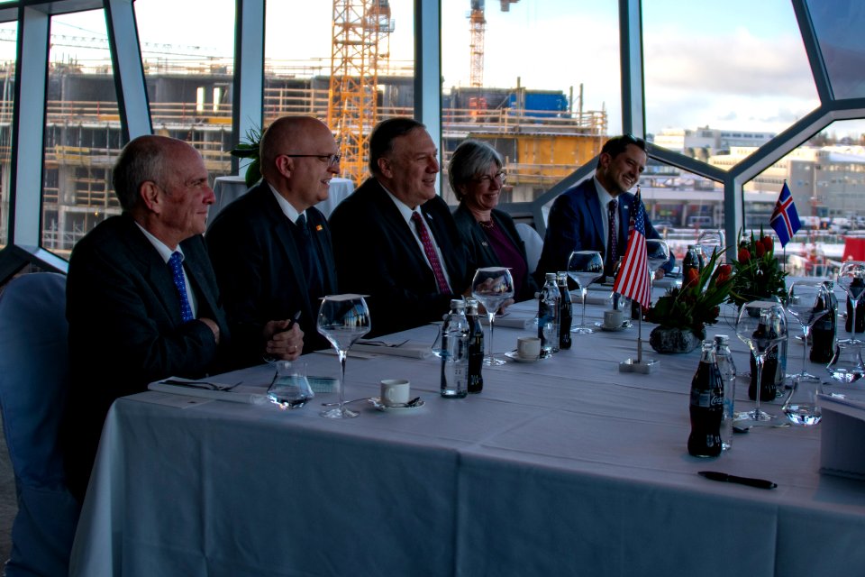 Secretary Pompeo Meets Participates in a Working Lunch With Iceland Foreign Minister Thordarson (46188835185)