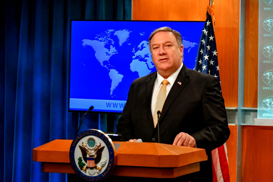Secretary Pompeo Delivers Remarks to the Press in Washington - 46948722181