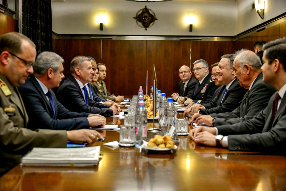 Secretary Pompeo Meets With Defense Minister Benko - 32123507057
