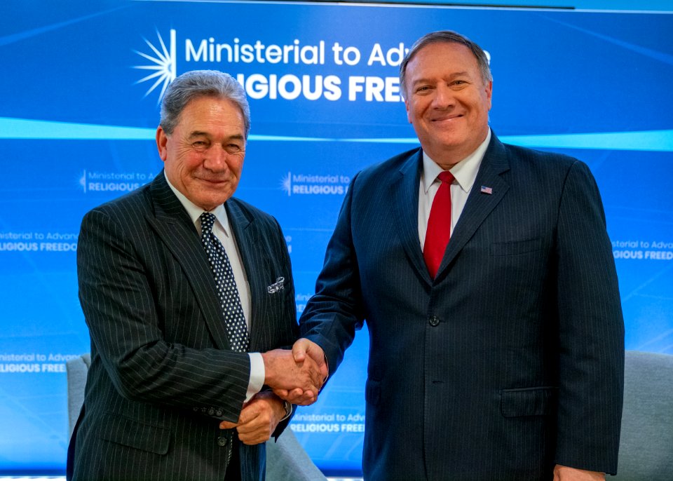 Secretary Pompeo Meets With New Zealand Foreign Minister Peters