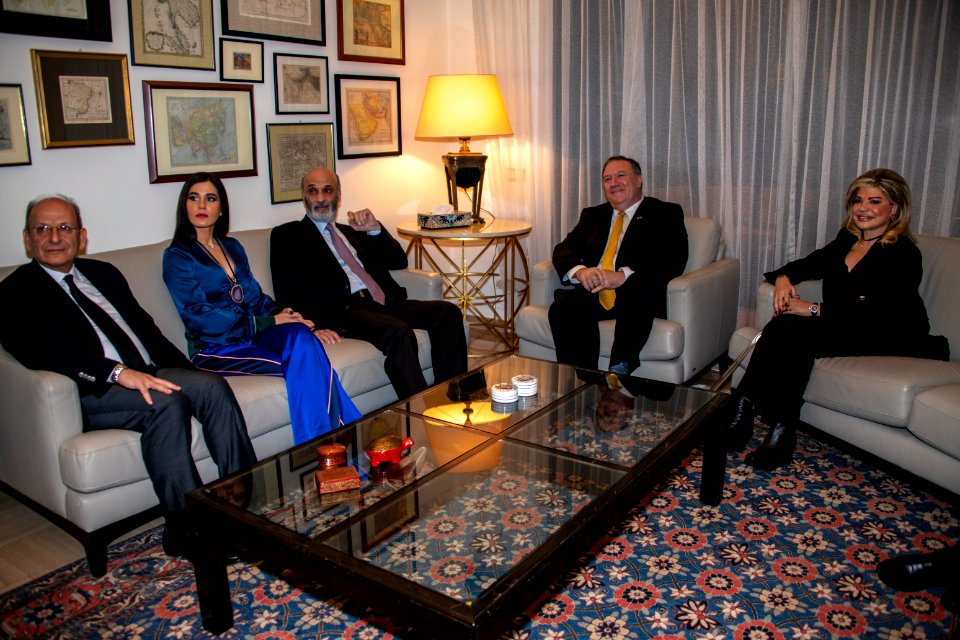Secretary Pompeo Meets With Samir Geagea