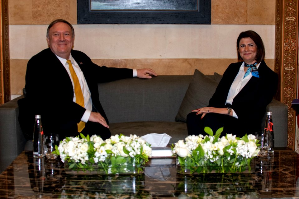 Secretary Pompeo Meets With Minister of Interior Raya El Hassan in Beirut