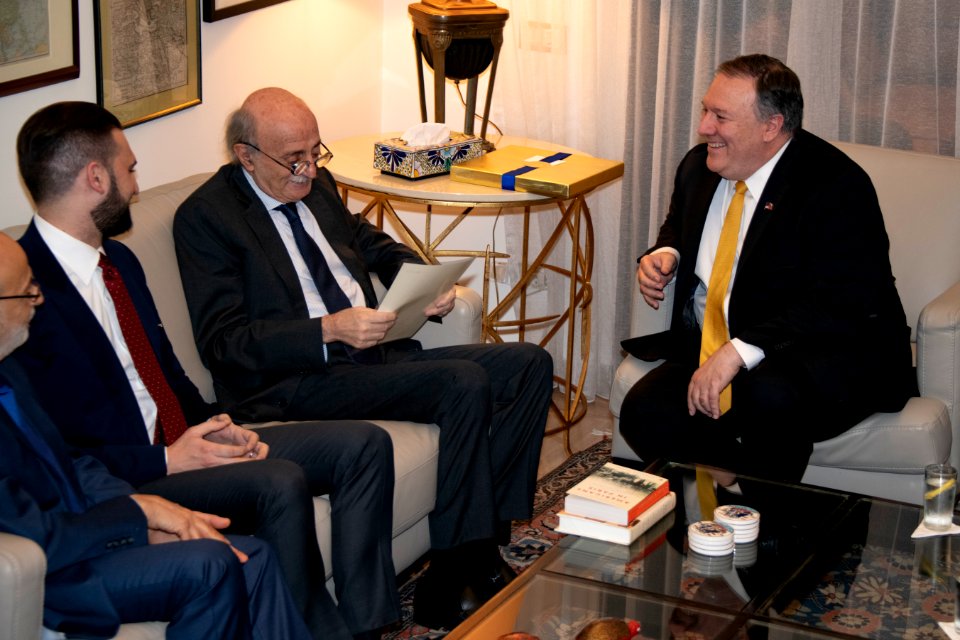Secretary Pompeo Meets With Walid Jumblatt