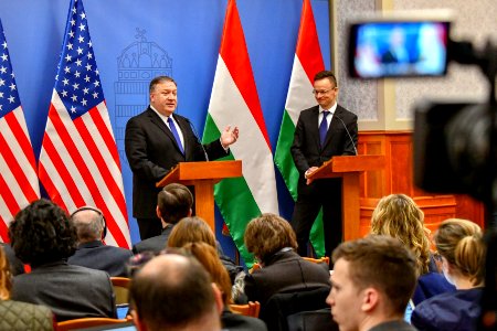 Secretary Pompeo Participates in a Joint Presser - 47065461111